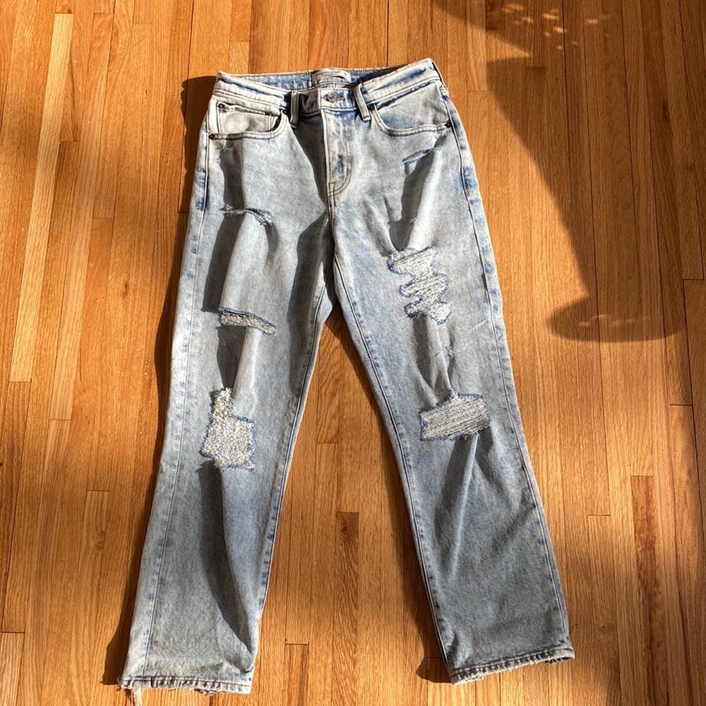 Abercrombie and Fitch The Boyfriend Mid Ride Jean